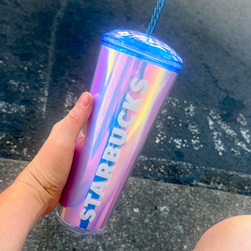 Brand nearest Starbucks, iridescent, unicorn Venti Tumbler